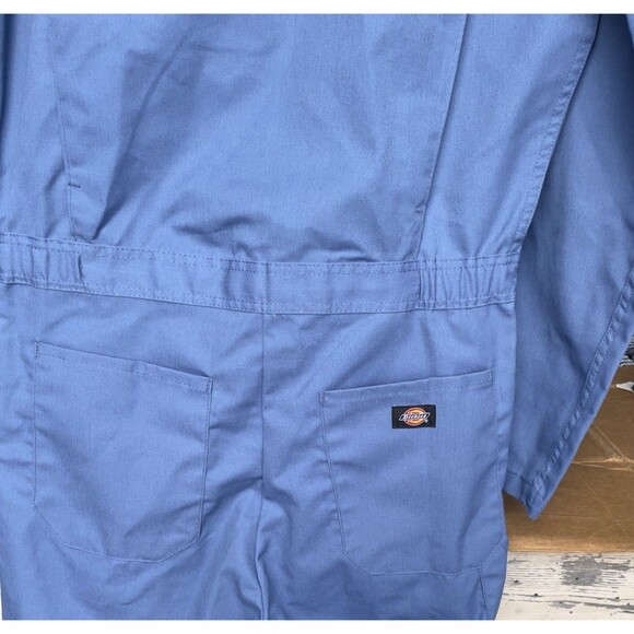 Dickies TALL Men’s Size M Long Sleeve Work Coverall Light Blue - Picture 4 of 12